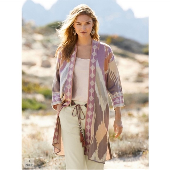 Peruvian Connection Dreamscape Pima Cotton Kimono Medium - Picture 2 of 13